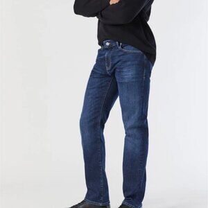 Mavi Marcus Slim Straight Jeans 36x32 Dark Wash Stretch Denim